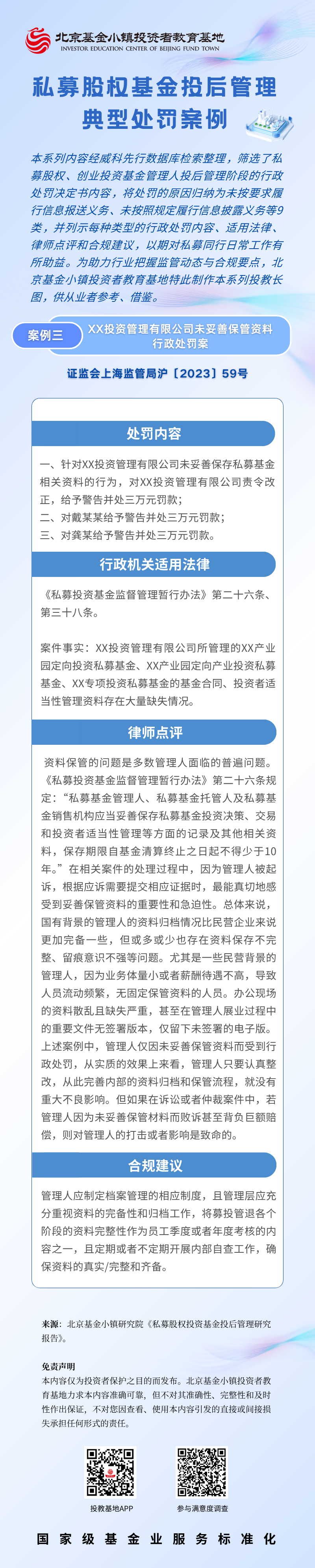 世界投资者周】私募股权基金投后管理典型处罚案例（三）